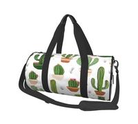 (Floral Bloom) Print Round Large Travel Bag - Multi-Compartment Organizer Lightweight for Trips & Sports