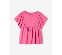 Floral Blouse for Girls peony pink