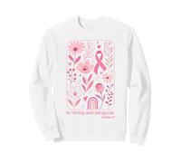 Floral Boho Pink Ribbon Bible Verse Breast Cancer Awareness Sweatshirt