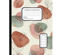 Floral Boho Wide Ruled Notebook: 8.5x11 Pastel Blush Sage Lined Journal 120 Pages - Aesthetic Wide Line Paper for Notes & Journaling: Soft Watercolor ... | Perfect for School, Journaling & Planning
