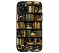 Floral Bookcase Book Lover Bookshelf Reading Academia Cute Case for iPhone 11 Pro