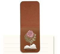 Floral Bookmark - Retro PU Leather Page Clip | Magnetic Bookmarks | For Reading, Study, Diary, Planner, Notebook, School, Office, Girls, Boys, Teens, Men, Teacher, Love