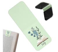 Floral Bookmark | Vintage PU Leather Bookmark - Cute Magnetic Bookmarks, For Kids, Adults, Students and Reading Lovers at School, Work and Home