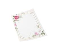 Floral Border A4 Writing Paper, 5mm Lined, 120gsm Premium Quality, 50 Sheets