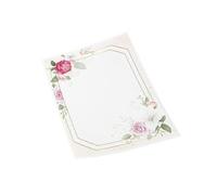 Floral Bordered A4 Writing Paper, 120gsm Premium Quality, 10mm Lined, 50 Sheets