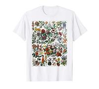 Floral Botanical Cactus Chart flower plant wildflower T-Shirt