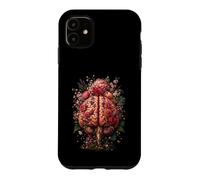 Floral Brain Rose Botanical Art Biology Lovers Gifts for Men Case for iPhone 11