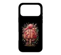 Floral Brain Rose Botanical Art Biology Lovers Gifts for Men Case for iPhone 17 Pro Max