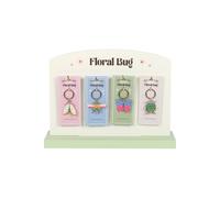 Floral Bug Keyring Set (Pack of 24) Something Different Multi One Size