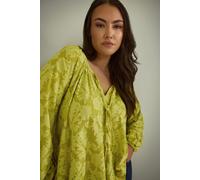 Floral Burnout Blouse Evans Green 22-24