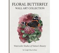 Floral Butterfly Wall Art Collection: Elegant Watercolor Butterflies and Blossoms for Timeless Home Décor