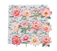 Floral Cake Decorating Mold for Bread Candies Flexible Easy Release Baking Molds