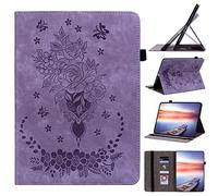 Floral Case for Lenovo Tab P11 Plus Case/Lenovo Tab P11 Tablet Case, Folding Stand Cover with Auto Wake/Sleep for Lenovo Tab P11 TB-J606F 11" / Lenovo Tab P11 Plus TB-J616F 11" Tablet Purple