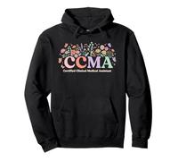 Floral CCMA Nurse Certified Clinical Medical Assistant Pullover Hoodie