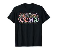 Floral CCMA Nurse Certified Clinical Medical Assistant T-Shirt