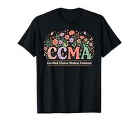 Floral CCMA Nurse Certified Clinical Medical Assistant T-Shirt
