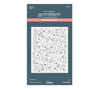 Spellbinders Floral Press Plate from The Let's Celebrate Collection by Yana Smakula, Metal, ONE