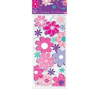 Floral Cellophane Bags | Multicolor | 20 Pcs.