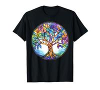 Floral Celtic Tree of Life Symbol with Knotwork Design T-Shirt