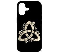 Floral Celtic Triquetra Knot Pagan Nature Symbol Case for iPhone 17