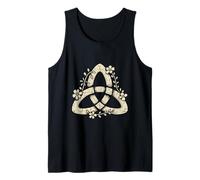 Floral Celtic Triquetra Knot Pagan Nature Symbol Tank Top