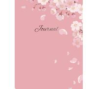 Floral Cherry Blossom Journal: In Full Bloom On A Pink Background.