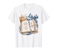 Floral Christian Bible Verse Faith Coffee Bow Aesthetic T-Shirt