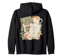 Floral Christian Bible Verse Faith Scripture Encouragement Zip Hoodie