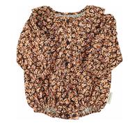 Floral Claudine-neck romper Black 18 months