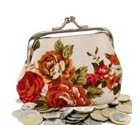 Floral Coin Purse Floral Mini Small Change Holder