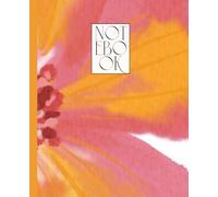 Floral Composition Notebook: Pink & orange flower, 110 pages