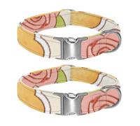 Floral Confection Muse Adjustable Pet Collar for Small Medium Large Dogs & Cats, Reflective Strip for Night Safety, Soft Comfort Pad