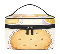 Floral Confection Muse Portable Makeup Bag for Women, Lightweight Travel Cosmetic Organizer with Multiple Pockets