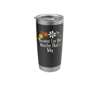 Floral Cool Saying Because I'm The Director That's Why Stainless Steel Insulated Tumbler