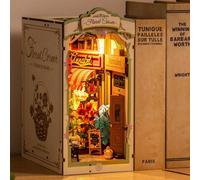 ROBOTIME Rolife Floral Corner Book Nook DIY Miniature Dollhouse TGB09