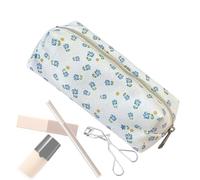 Floral Cosmetic Bag - Small Makeup Brush Bag with Makeup, Makeup Tool Storage Bag | Make Up Brush Bag Storage Bag, Travel Bag Cosmetic Organizer, Make Up Organizer Canvas Toilet Bag, d, verwijzen naar