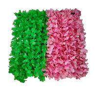 Floral Costume for Women Halloween Christmas Bachelor Dancing Wedding Party Pack Accessory Sets, 12pink+12green, Standard Adult