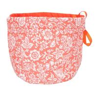 Floral Cotton Teapot Cover with Drawstring, Red Home Table Cozy | Washed Fabric Resists Shrinkage, Easy Lid Removal, Keeps Warmth, Decorative Fit for Yard Tea Service