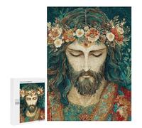 Floral Crowned Serenity Artwork Puzzle 1000 Teile Schwer Puzzle Spielzeug Lernspiel Impossible Herausforderungsspielzeug Für Erwachsene Kinder 500 PCS