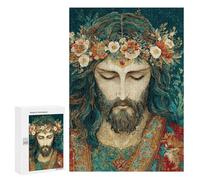 Floral Crowned Serenity Artwork Puzzle 1000 Teile Schwer Puzzle Spielzeug Lernspiel Impossible Herausforderungsspielzeug Für Erwachsene Kinder 300 PCS
