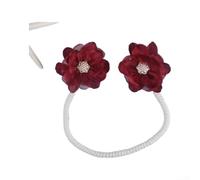 Floral Curtain Tiebacks Bendable for Sheer Curtains 2-Pack(B-Drunk-2pcs)