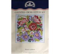 Floral Cushion Front Cross Stitch Kit DMC - K3785 - 38 x 38cm - 15x15"