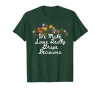 Floral Cute We Make Some Really Grape Decisions T-Shirt