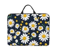 Floral Daisies Pattern Print Laptop Case Sleeve Men Women School Office Travel Notebook Bag Computer Protector