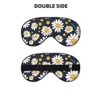 Floral Daisies Pattern Print Sleep Eye Mask Outdoor Indoor Travel Camping Meditation Yoga Shift Work Breathable