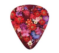 Floral Decoration Heart Guitar Plectrums, 12 Pcs Lightweight Guitar Plectrums, 0.46mm/0.71mm/0.96mm Thickness For Acoustic Guitar Acoustic Electric Guitar Ukulele Bass