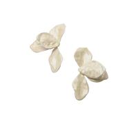Floral Design Earrings for Women COMMA Fashion Blanc TU