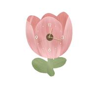 Floral Design Wall Clock, Flower Shaped Wall Clock, Modern Flower Clock Decor, Silent Flowers Clocks Decorative Floral Contemporary Flower Petal Clocks Stylish Bloom Wall Clocks for Home