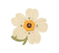 Floral Design Wall Clock, Flower Shaped Wall Clock, Modern Flower Clock Decor, Silent Flowers Clocks Decorative Floral Contemporary Flower Petal Clocks Stylish Bloom Wall Clocks for Home