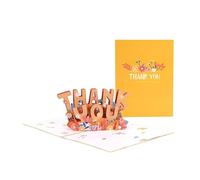 Floral Display Joyful 3D Pop Up Thank You Card